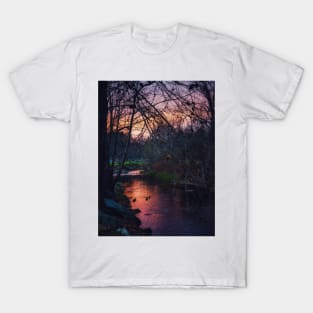 Sunset On the Bakersville Creekwalk T-Shirt